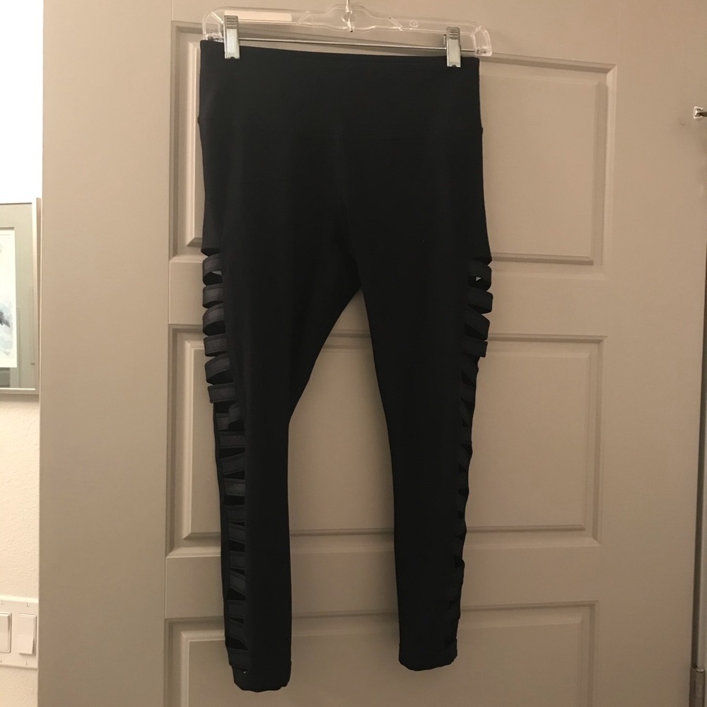 Size Small Black Capris open on the side